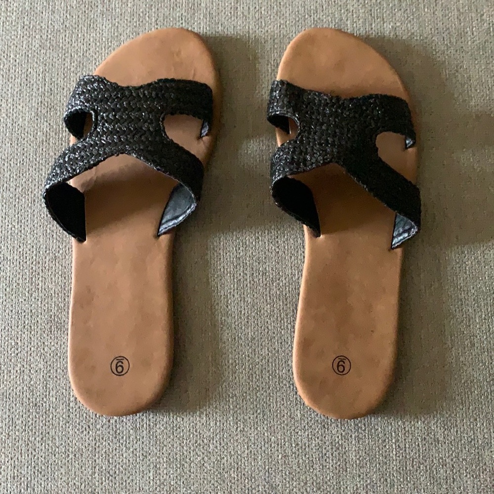 Black Summer Sandals